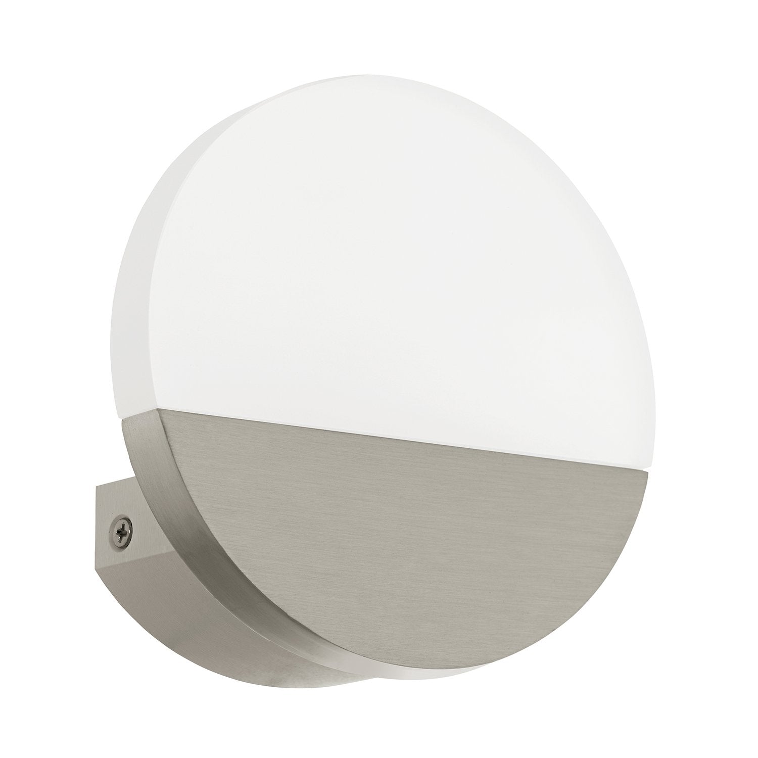 Applique Minimal Metrass 1 Alluminio Nichel Satinato 1 Luce Led Integrato 4,5W