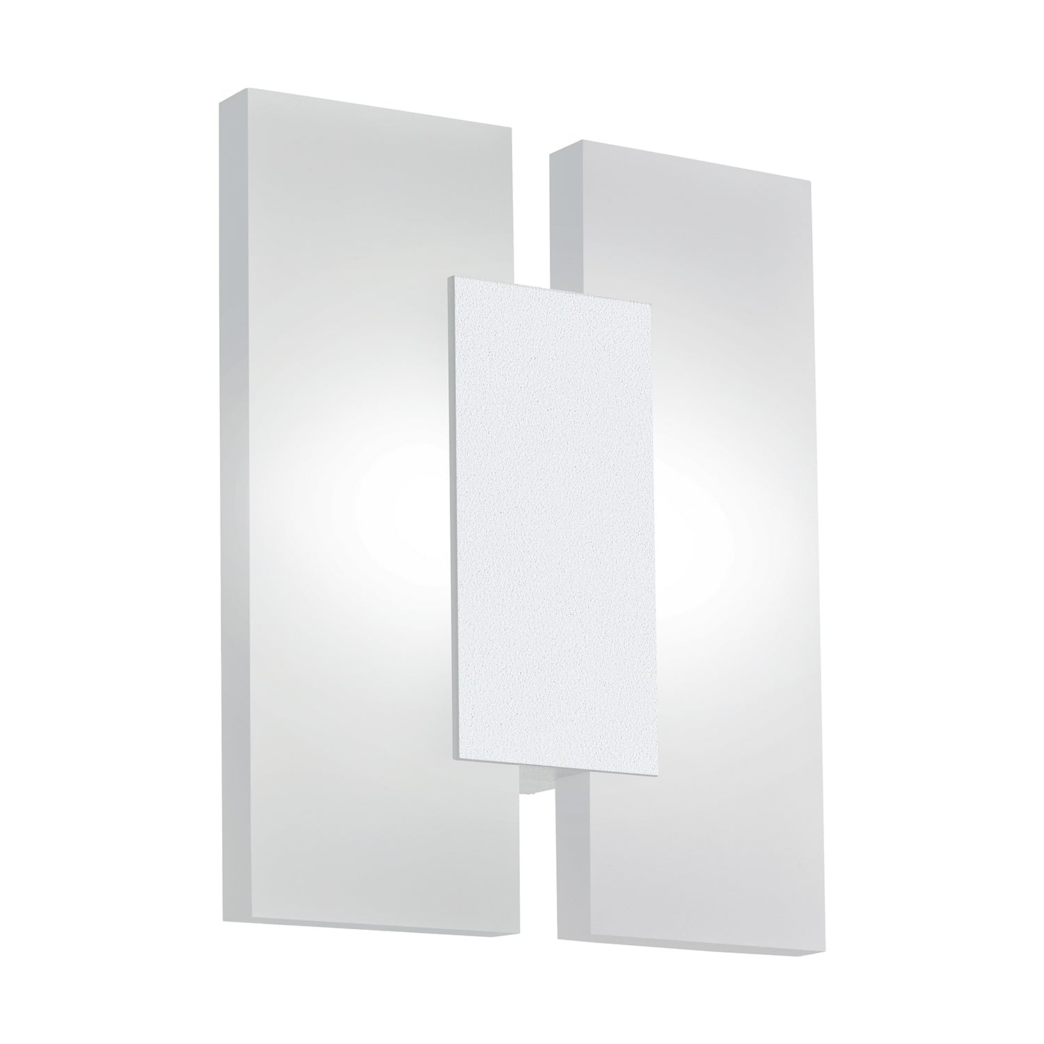 Plafoniera Minimal Metrass 2 Alluminio Bianco 2 Luci Led Integrato 4,5W