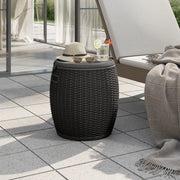 Contenitore da Giardino 4 in 1 Polipropilene Nero 364155