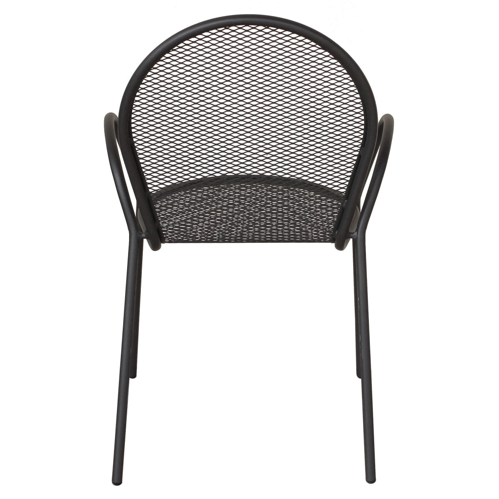 Poltrona da Giardino Impilabile in Acciaio cm 51x61x90 - JOEL