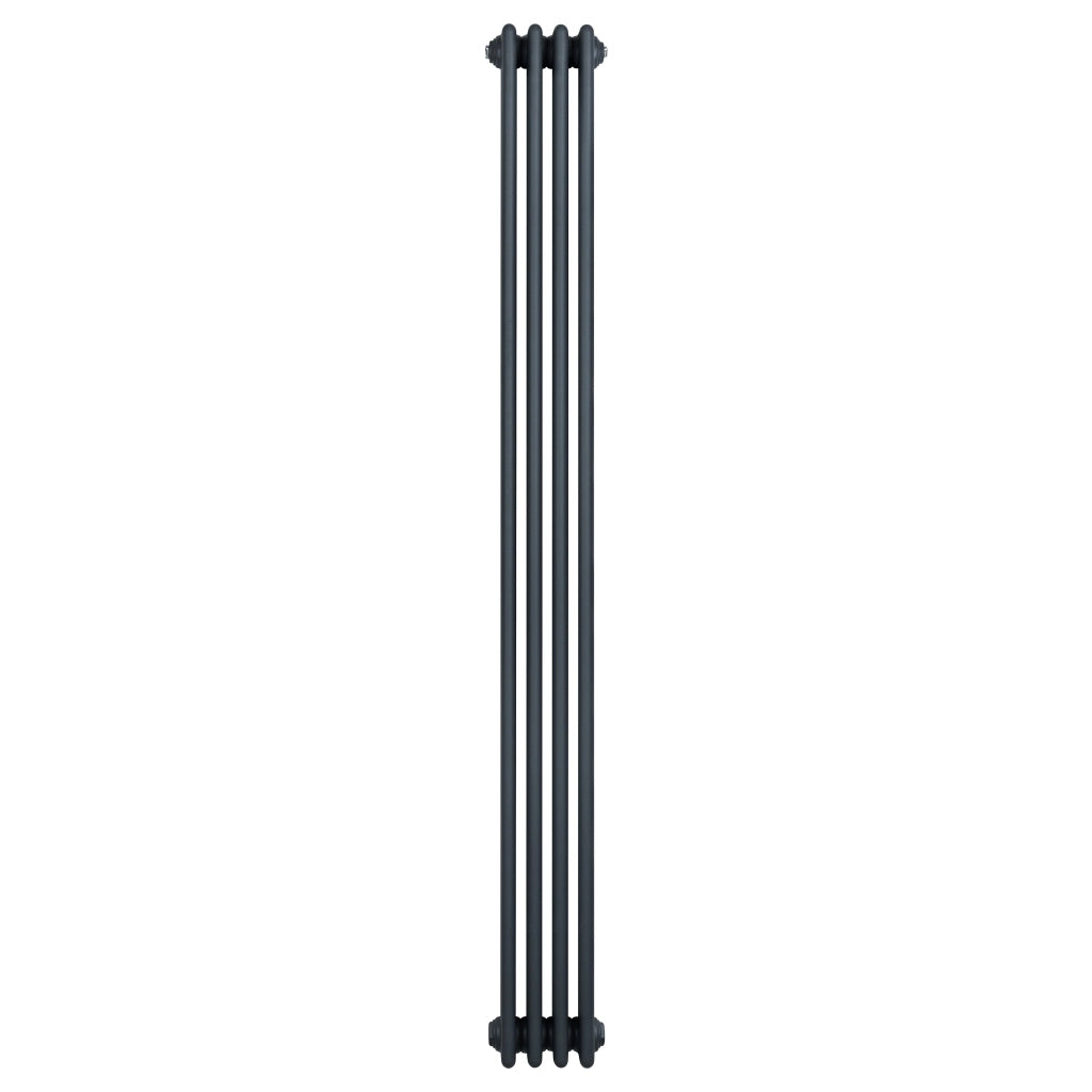 Radiatore Tradizionale 4 Colonne Verticale Riscaldamento Antracite 1800x200 mm