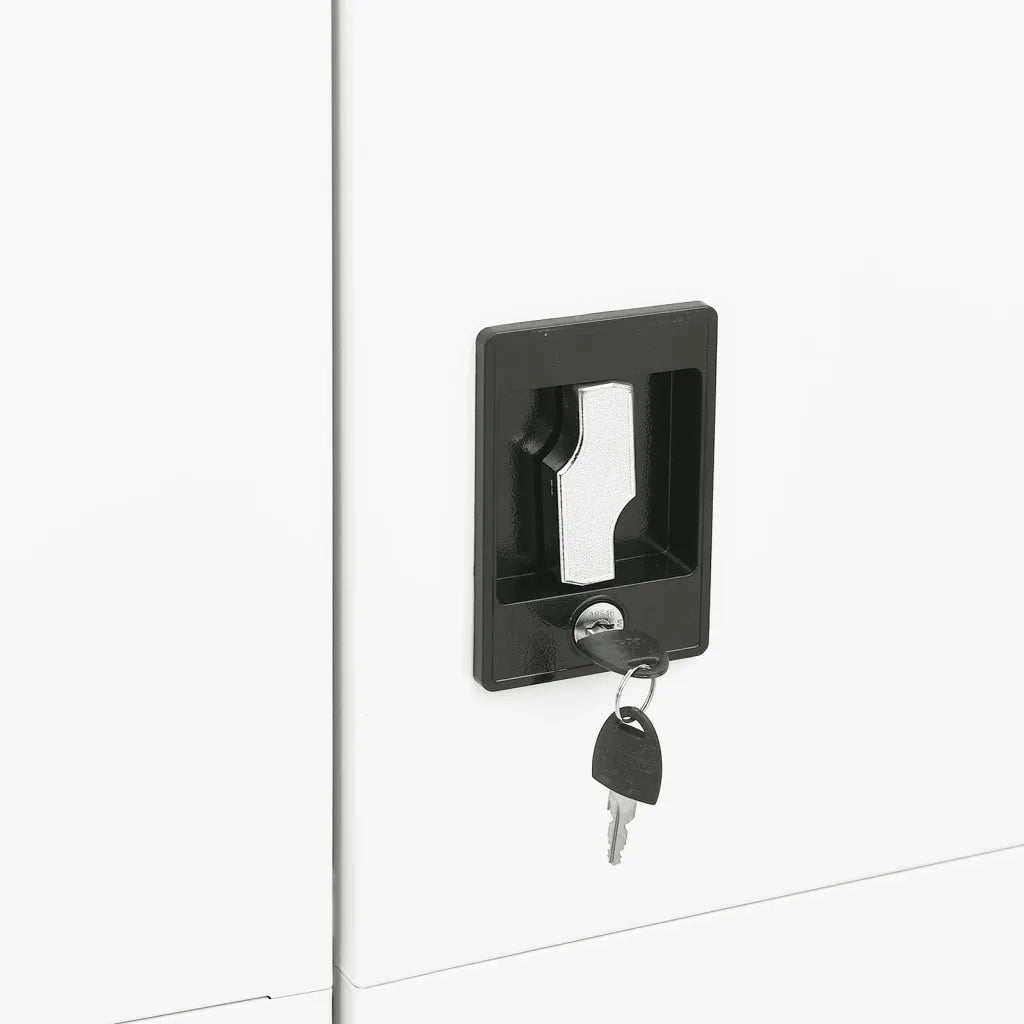 Armadio con Ripiani Bianco 90x40x180 cm in Acciaio CFW1772198