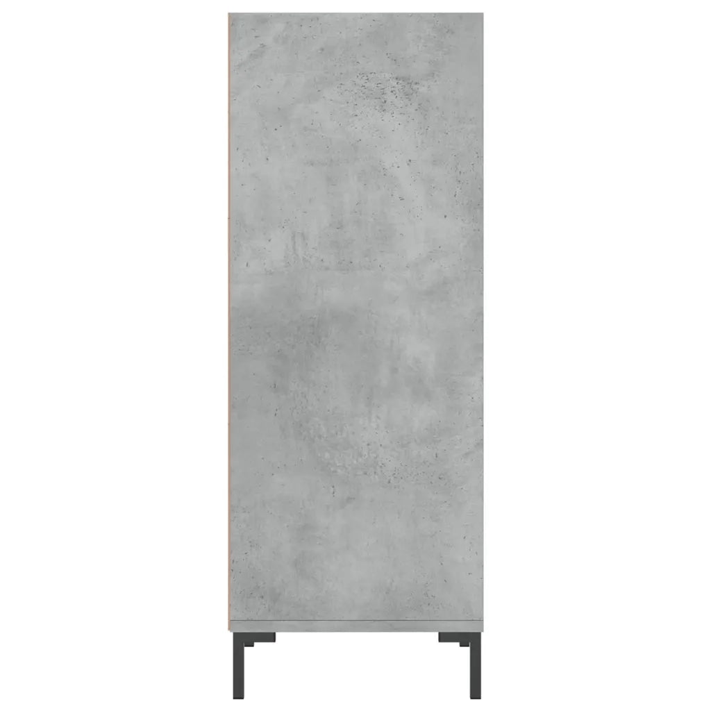 Credenza-Buffet-Armadio da cucina Grigio Cemento 34,5x32,5x90 cm in Legno Multistrato 202165