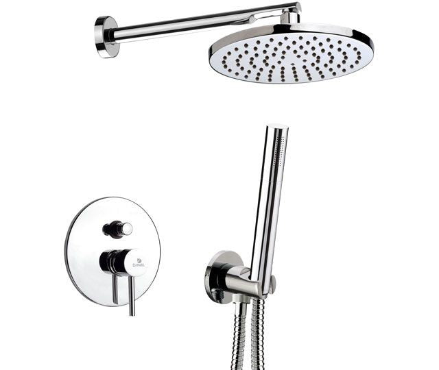 Set completo doccia dotato di soffione minimale anticalcare dotato supporto lusso - serie suvi