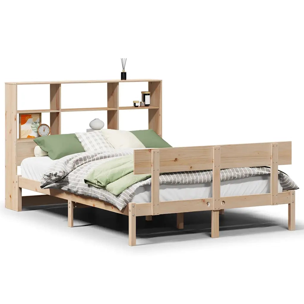 Letto Libreria senza Materasso 150x200 cm in Legno di Pino 3321810