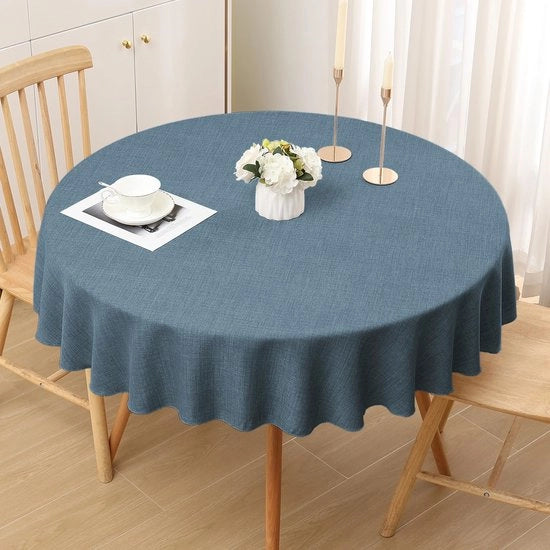 Tavolo con Finestra di Acqua Lattina, Rond 140cm, Blu