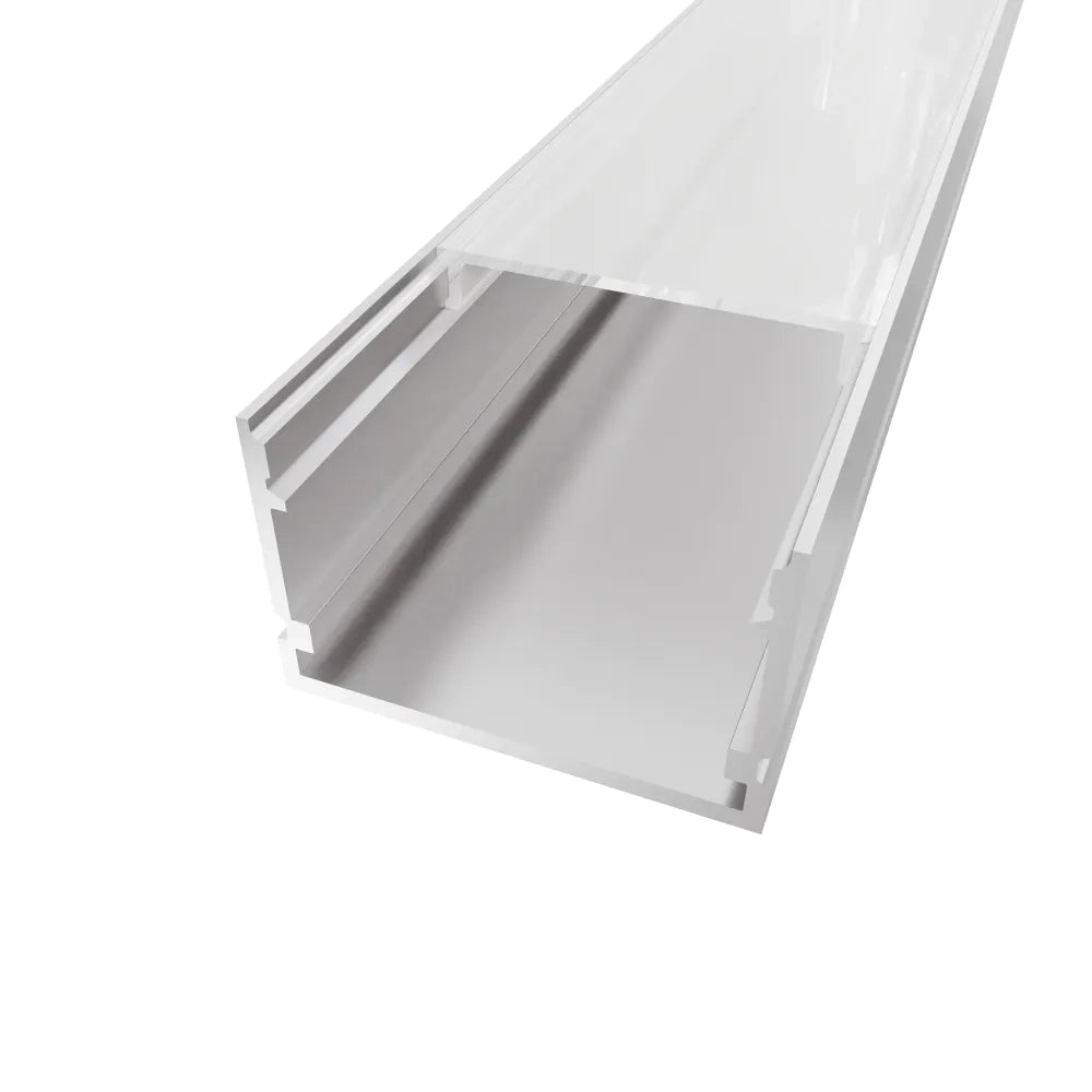 Profilo lineare XL 1mt in alluminio silver per striscia led