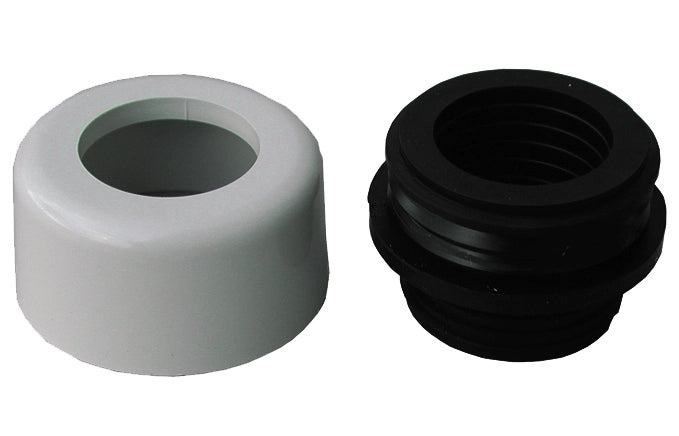 MORSETTO COMBINATO CON COPRIMORSETTO BIANCO- Diam. 48-58 mm.- PUCCI- pezzi 1