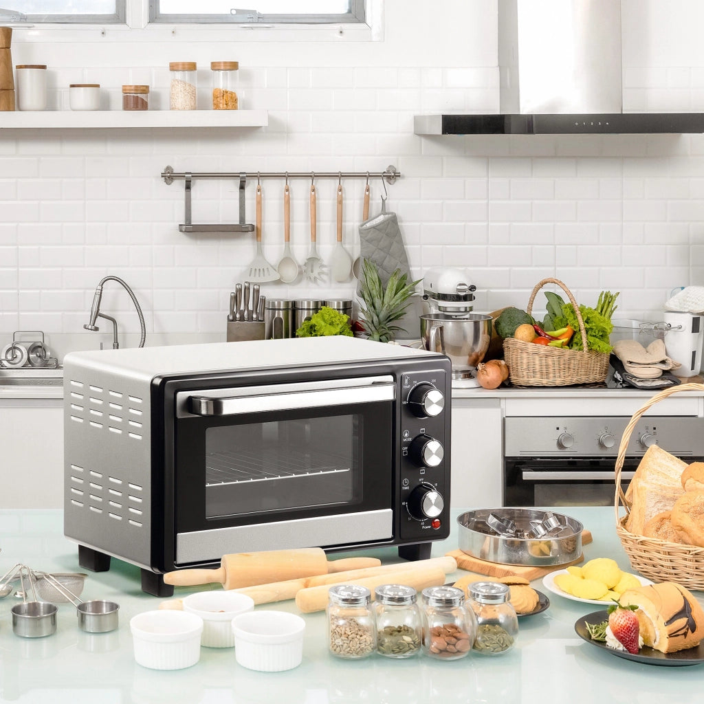 Forno portatile 16L 1400W ¨C zephmum ¨C 44x32x28,1 cm Argento
