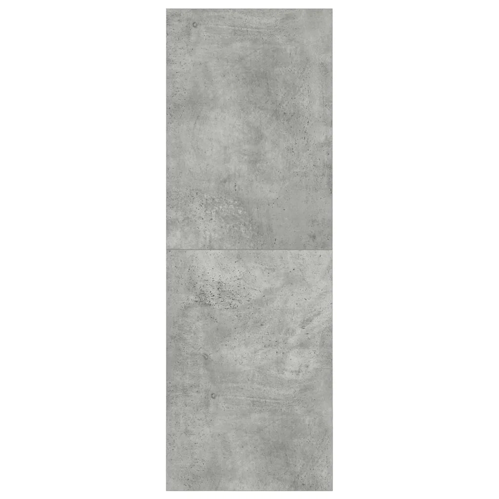 Mobile TV a Parete Grigio Cemento 37x37x107cm Legno Multistrato 805484