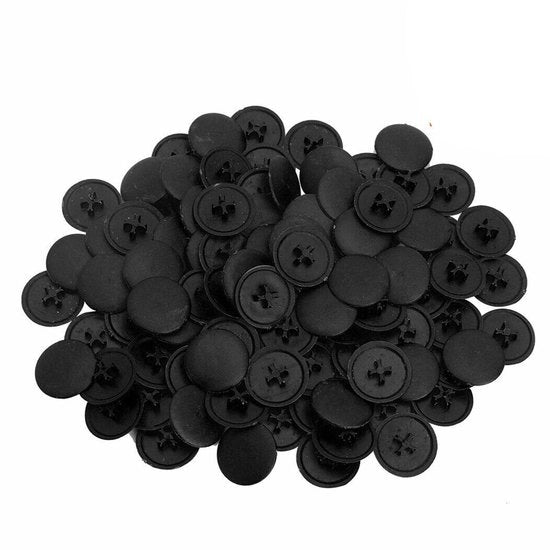 Fittante a vite a stella 100 pezzi - Bocchetta a vite a stella con testa a croce - Inox - Plastica - 12 mm - Duraturo e impermeabile - Bocchetta a vite a stella