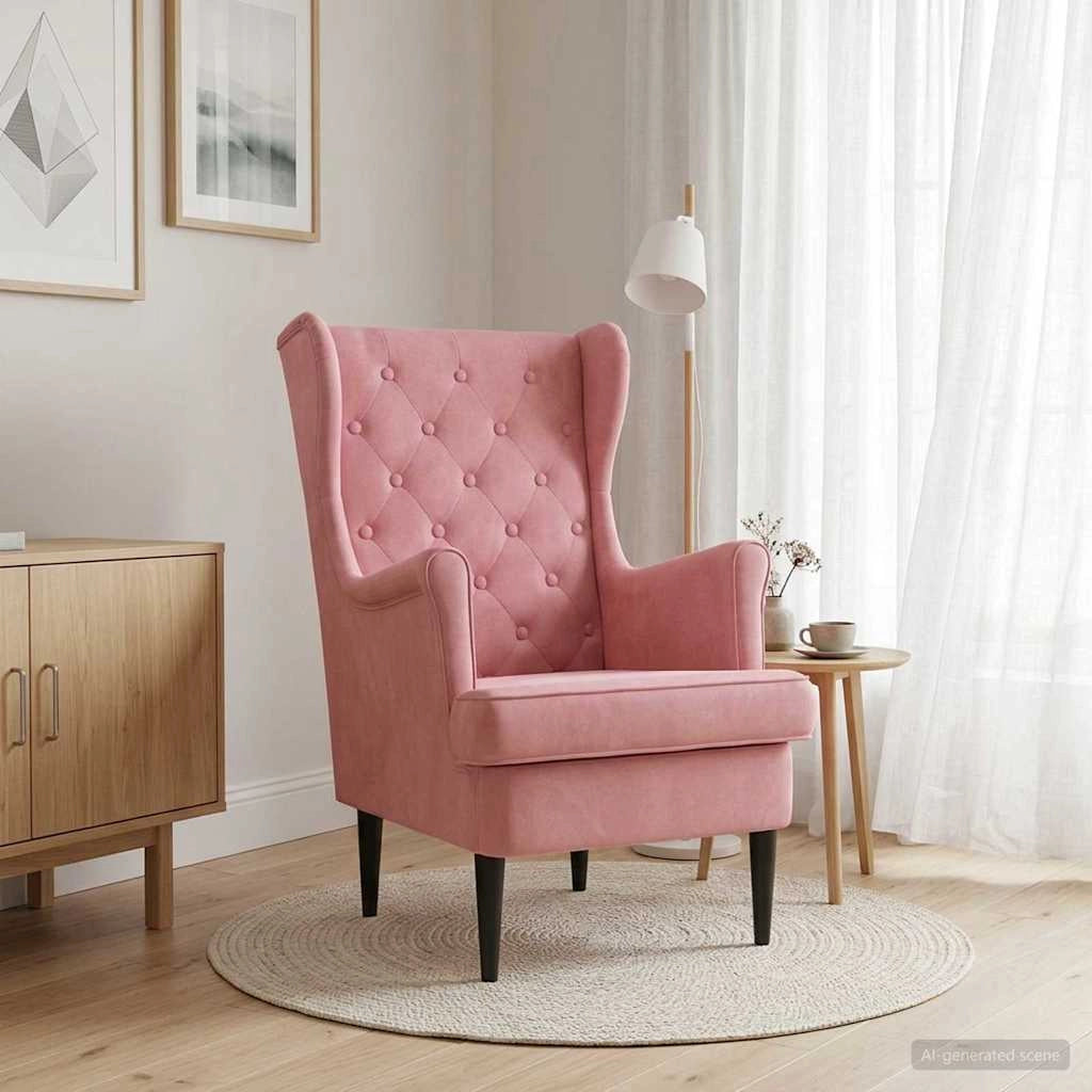 Poltrona Rosa Velluto 42029929