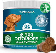 Prodotti naturali per pre e probiotici biscotti per cani - Per la salute dell'intestino e la digestione - 30 biscotti morbidi per cani