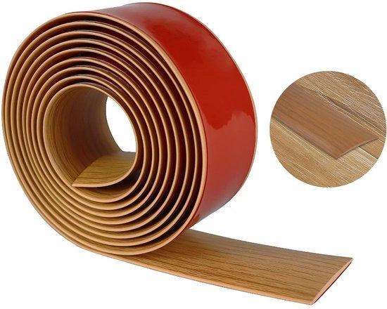Profilo di transizione autofissante, profilo di transizione in PVC, striscia di transizione 5 cm x 200 cm, binario di transizione per pavimento in moquette