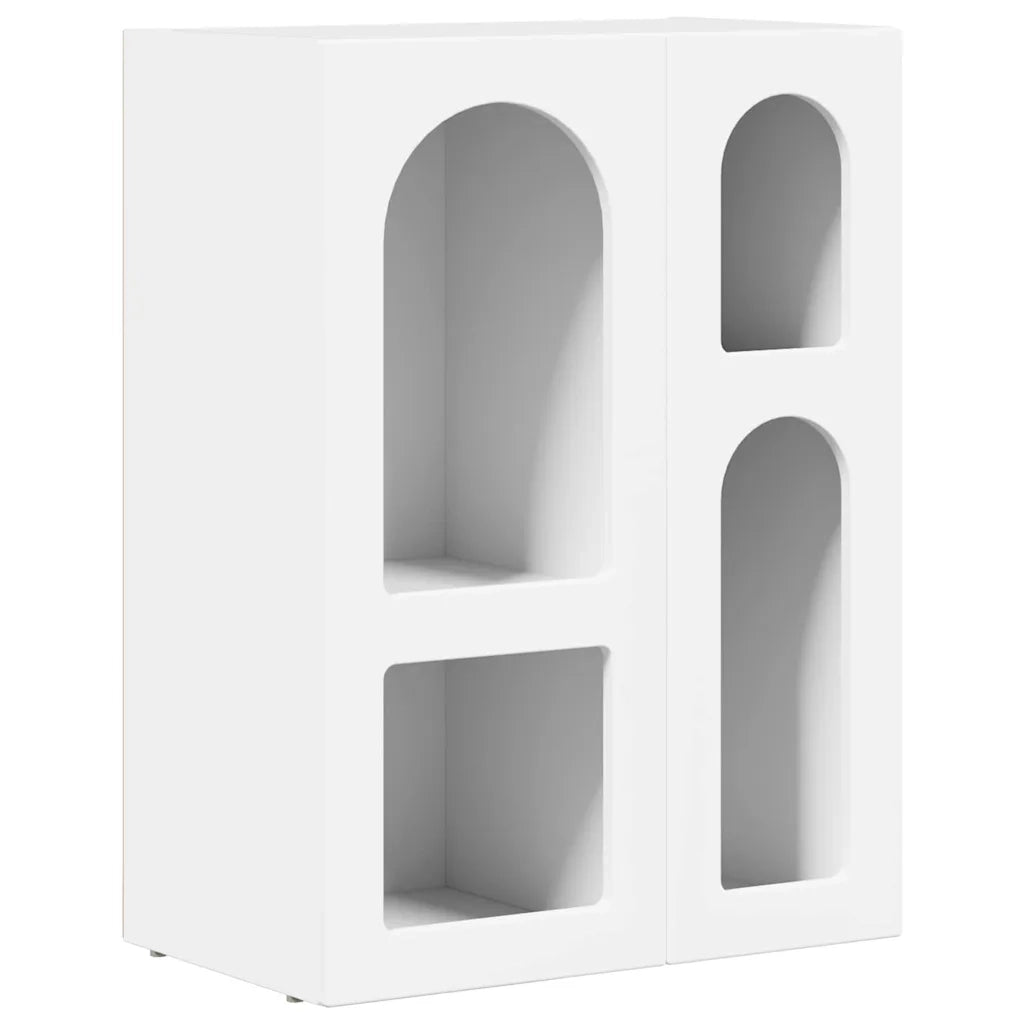 Credenza | Madia | Buffet da pranzo | Armadio da pranzo Bianco 59 x 35 x 80.5 cm Legno multistrato