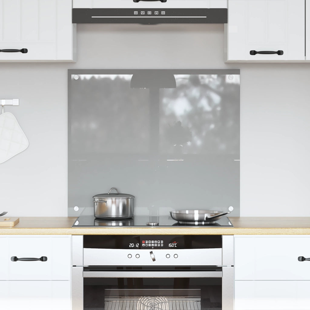 Pannello cucina  Grigio chiaro 70x60x0,6 cm Vetro temperato