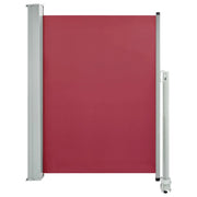 Tenda da sole laterale retrattile/schermo protettivo per patio giardino terrazza balcone 100 x 300 cm rosso 02_0007188