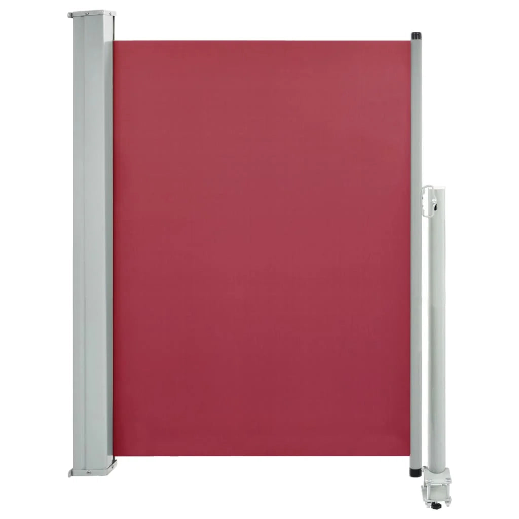 Tenda da sole laterale retrattile/schermo protettivo per patio giardino terrazza balcone 100 x 300 cm rosso 02_0007188