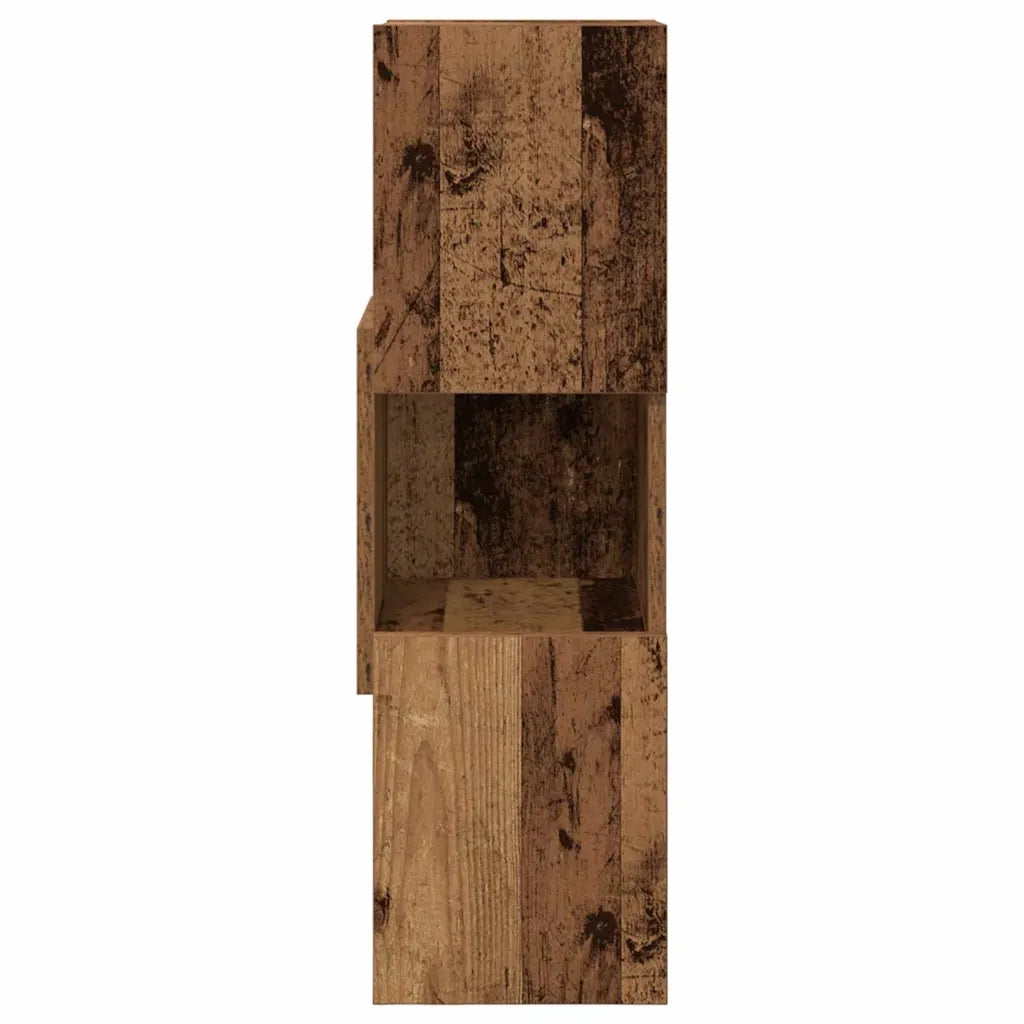 Mobile angolare Legno vecchio 25,5x25x80cm Legno multistrato