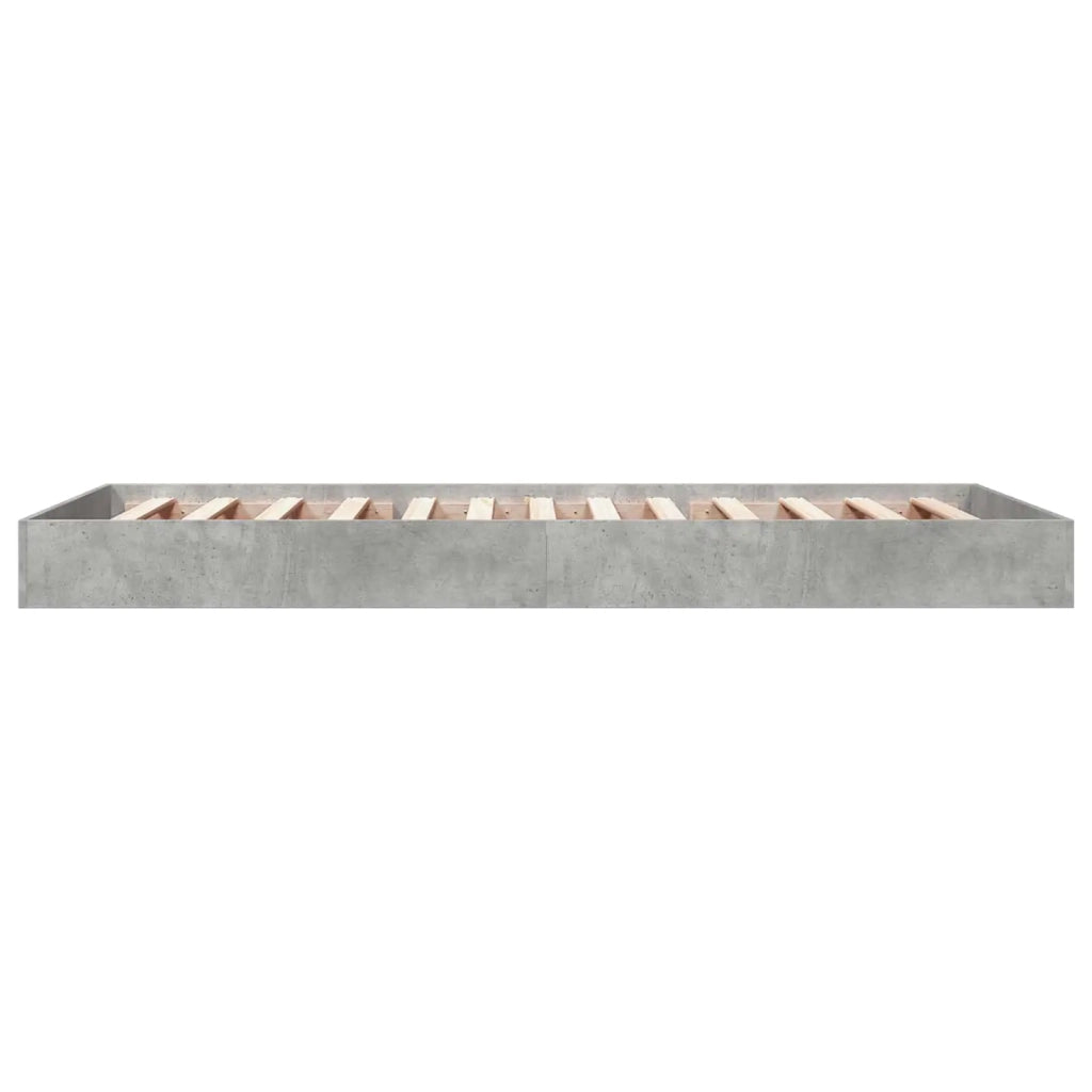 Struttura letto a pavimento-Giroletto Grigio Cemento 80 x 200 cm 769576