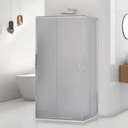 Box doccia 3 lati 70 cm doppio scorrevole vetro stampato H 195 cm  Tay