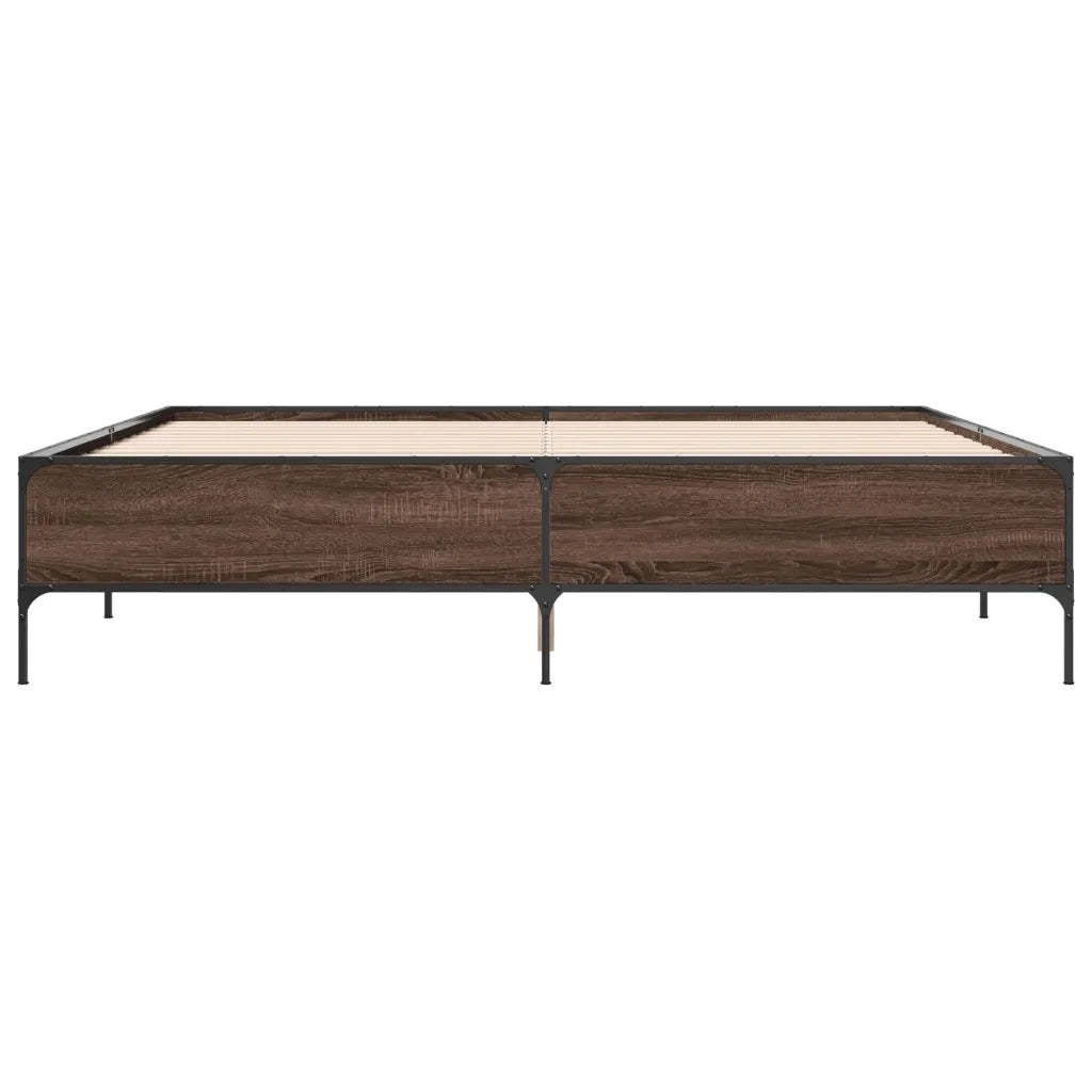 Giroletto Rovere Marrone 180x200cm in Legno Multistrato Metallo