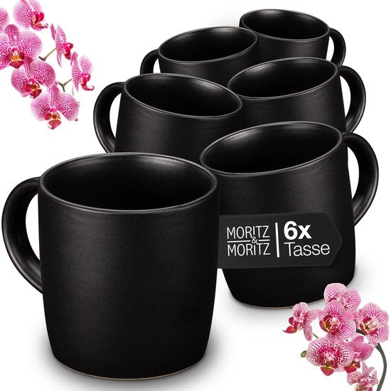 Set di Tazze da Caffè - 6 pezzi in Cotto - Capacità 300ml