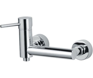 Miscelatore esterno doccia serie suvi, design tondeggiante e minimale