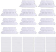 Ophangbestand per tabbladen 100 pezzi - Cartelle trasparenti - Pezzi di sostituzione riposizionabili - Per identificazione rapida - 5 posizioni per tab - Inclusi etichette bianche - Etichette per catalogazione