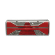 Luce freno posteriore destra LED camion 24V, 7 pin ASS2.1+4x2 con illuminazione targa 400x153x88mm