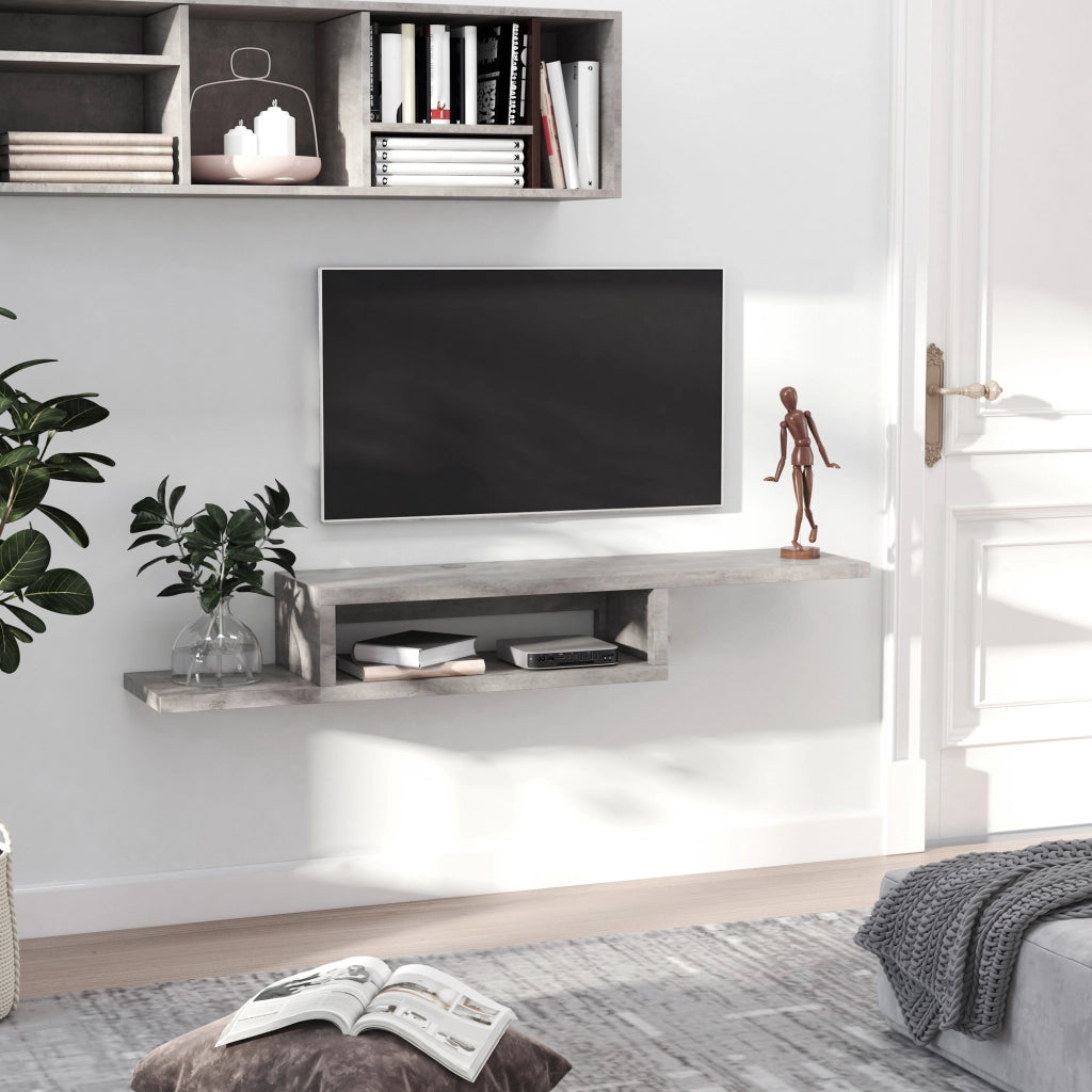 Mobile TV Muro Parete Soggiorno ¨C Zephmum ¨C Grigio