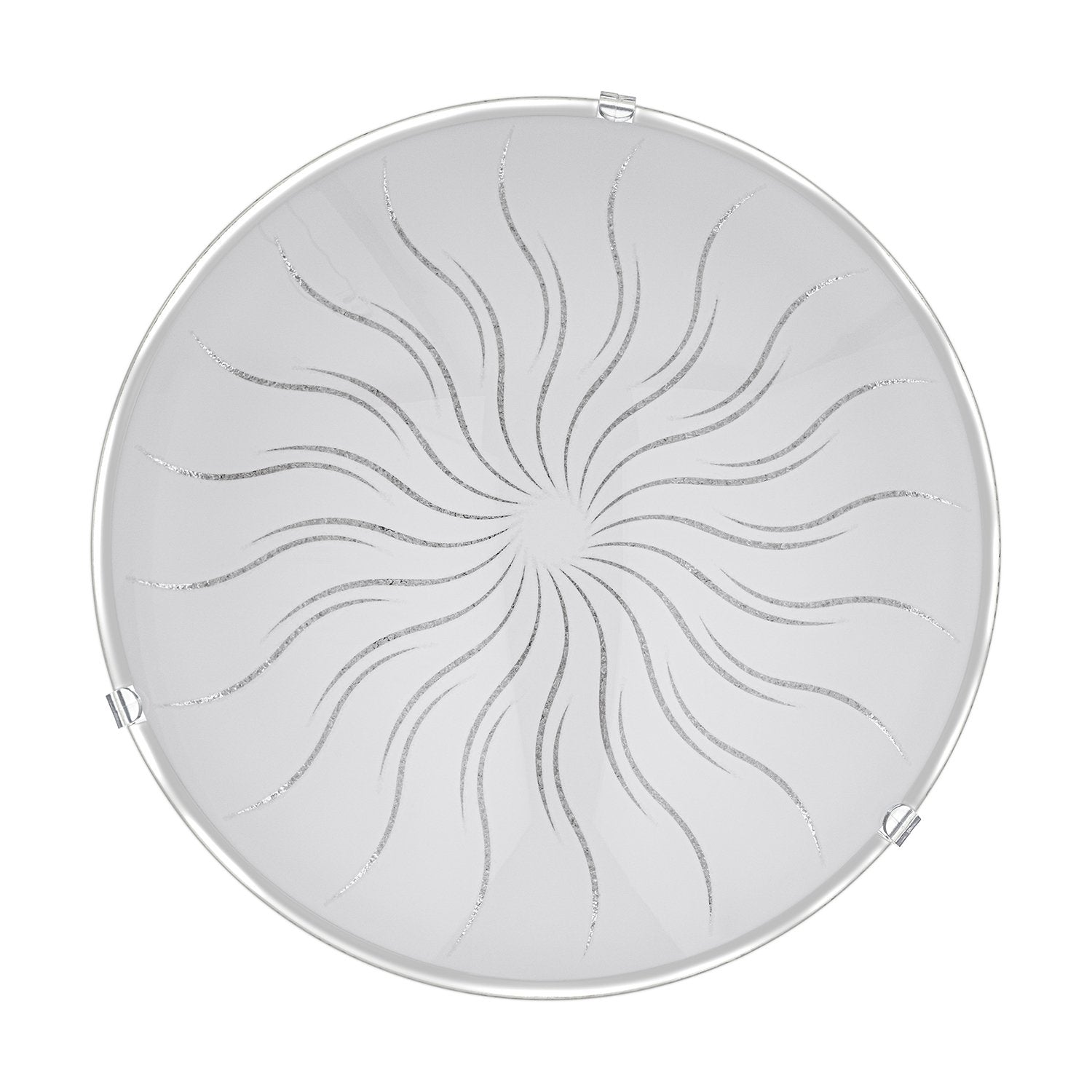 Plafoniera Contemporanea Margitta 1 Acciaio Bianco 3 Luci Led 3,6W Ip20