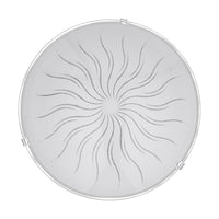 Plafoniera Contemporanea Margitta 1 Acciaio Bianco 3 Luci Led 3,6W Ip20