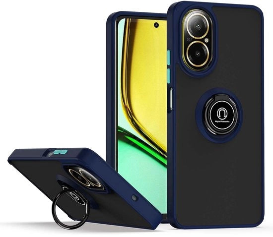 Copertura per Realme C67 4G - Materiale TPU/PC - Doppia guaina - Supporto per cinturone e piede di stivale - Antiscivolo - Precise aperture - Copertura per telefono cellulare