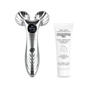 Massaggiatore facciale rio the beauty farm face & body roller silver