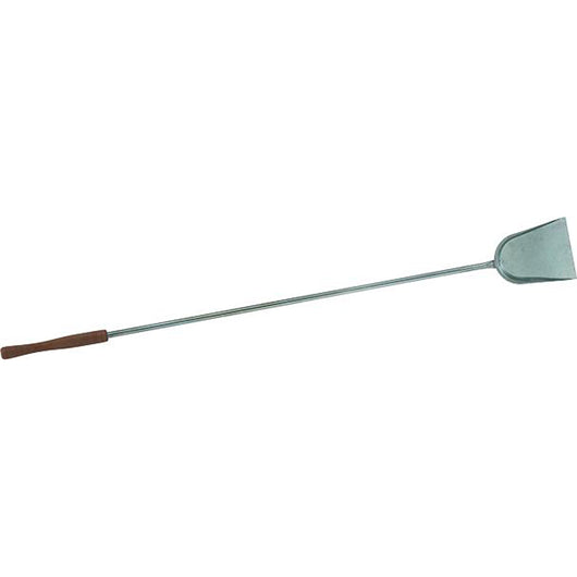 PALA CENERE BRACE QUADRA ACCIAIO INOX 17x20cm PER FORNO A LEGNA MANICO 150cm SANDRIGARDEN