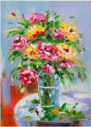 Biscottini Quadro olio su tela dipinto a mano 50x3x70 dare tocco L50xPR3xH70 L50xPR3xH70