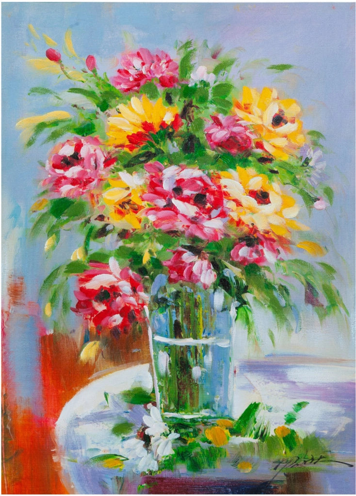 Biscottini Quadro olio su tela dipinto a mano 50x3x70 dare tocco L50xPR3xH70 L50xPR3xH70