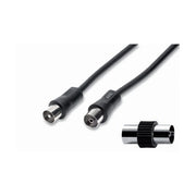 CAVO ANTENNA CON SPINA E PRESA 75 OHM IEC 200CM NE