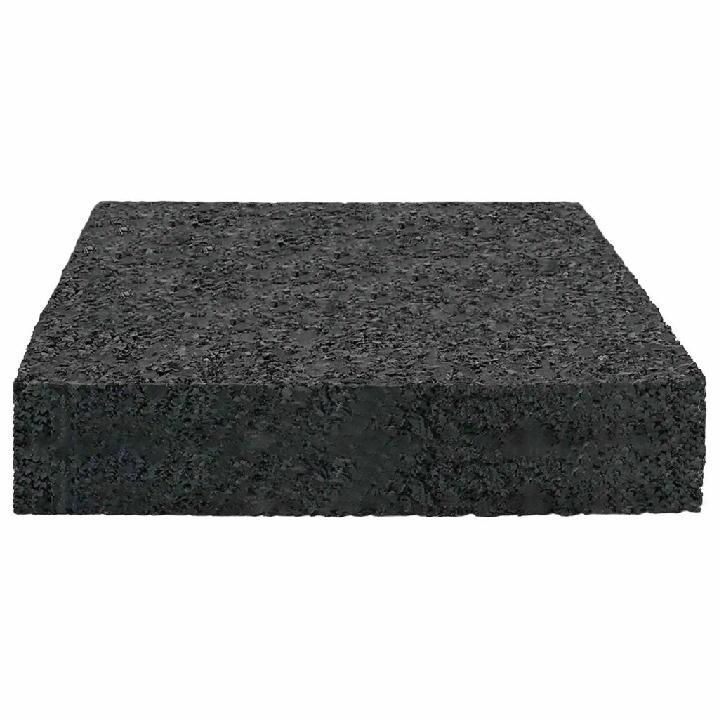 Pad per patio in granuli di gomma Nero 9 x 9 x 2 cm Gomma CFW9764681