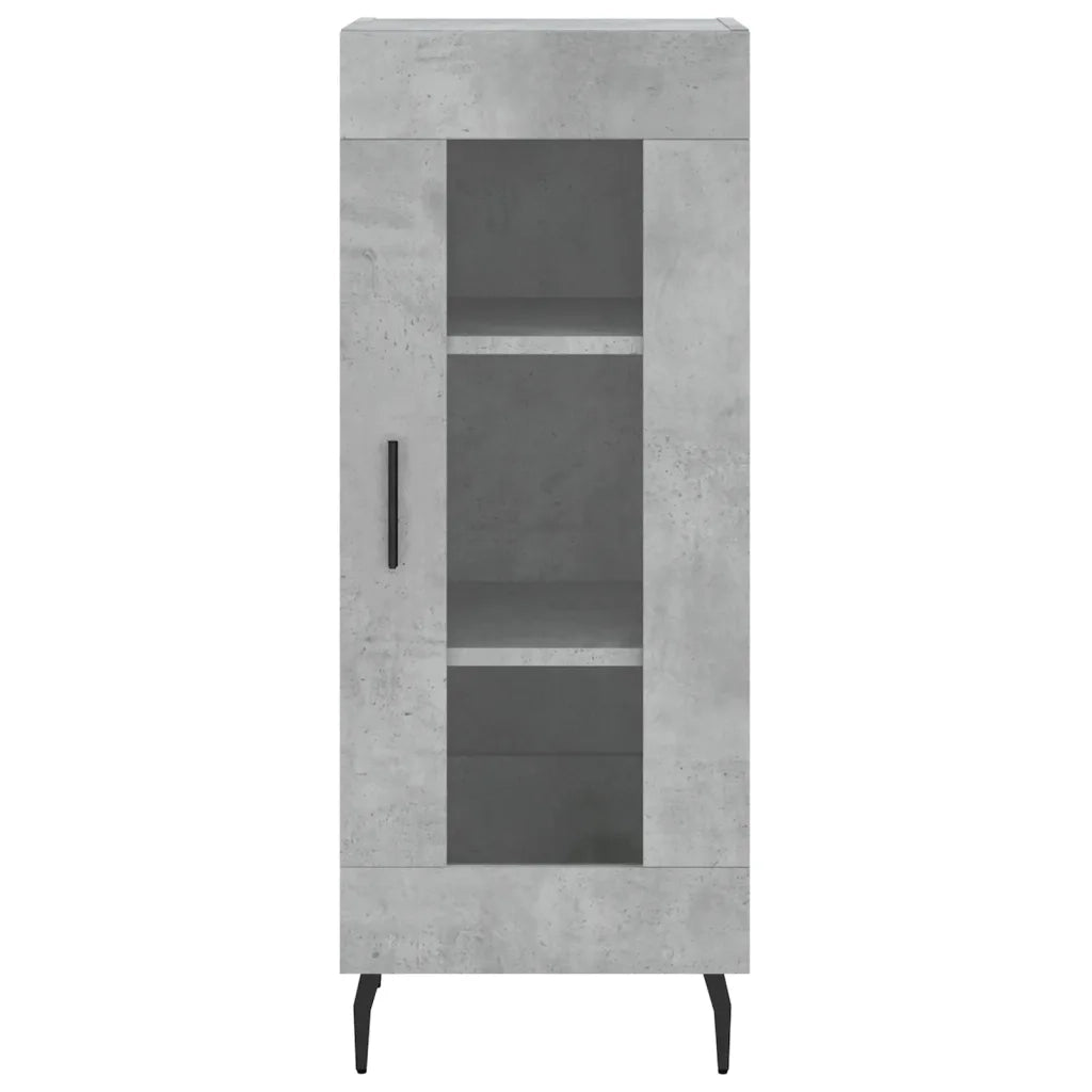 Credenza Grigio Cemento 34,5x34x180 cm in Legno Multistrato 3200405