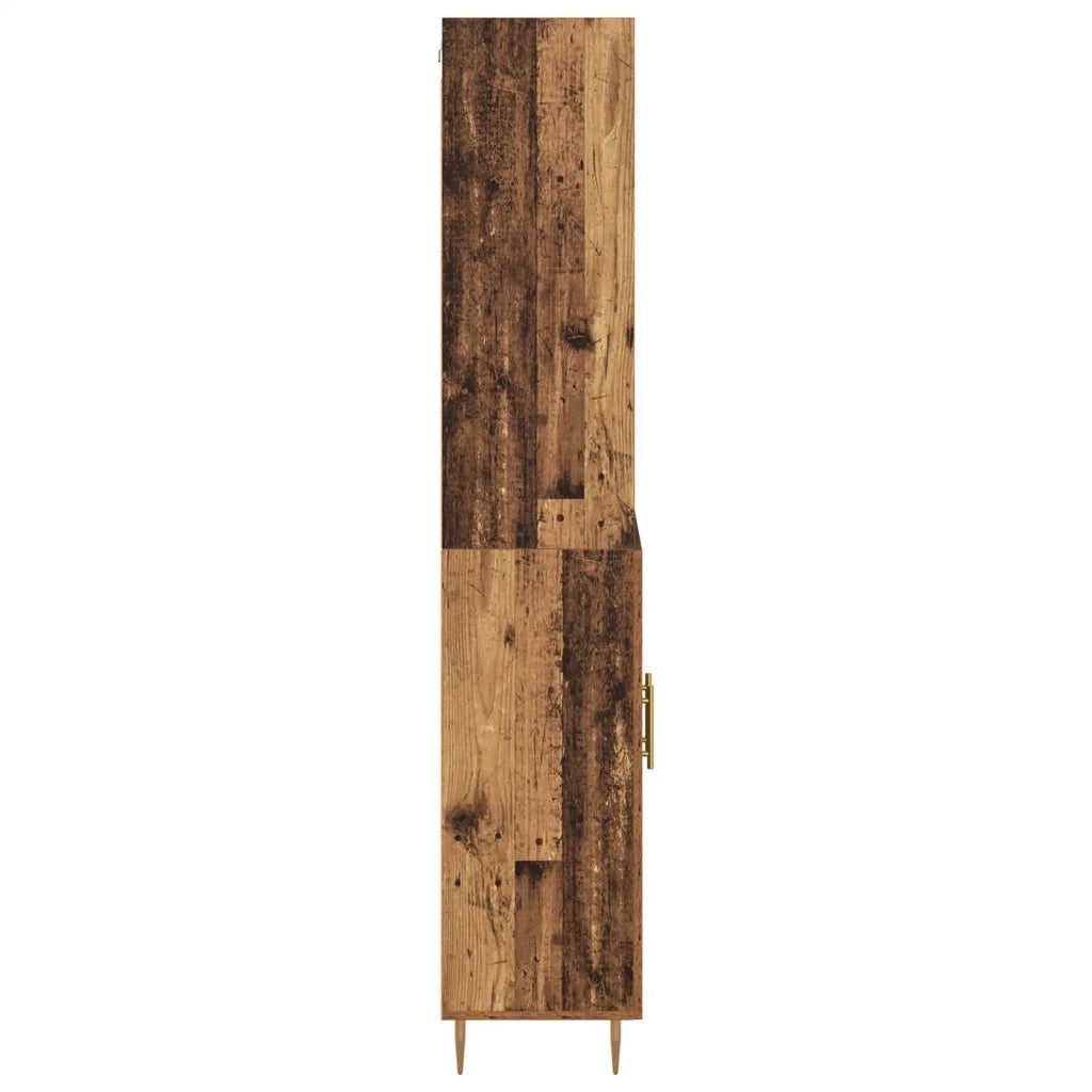 Credenza-Buffet-Armadio da cucina Legno vecchio 69,5 x 34 x 180 cm Legno multistrato 925804