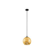 Lampadario Contemporaneo Albaraccin 1 Luce Metallo Nero