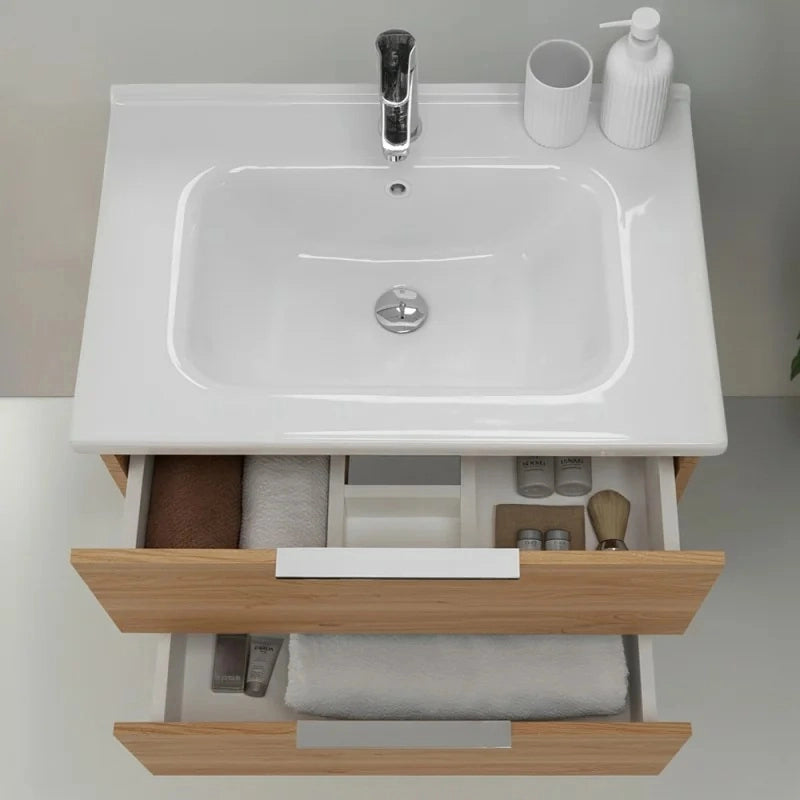 MOBILE BAGNO RIALTO 100X46XH53CM ROVERE
