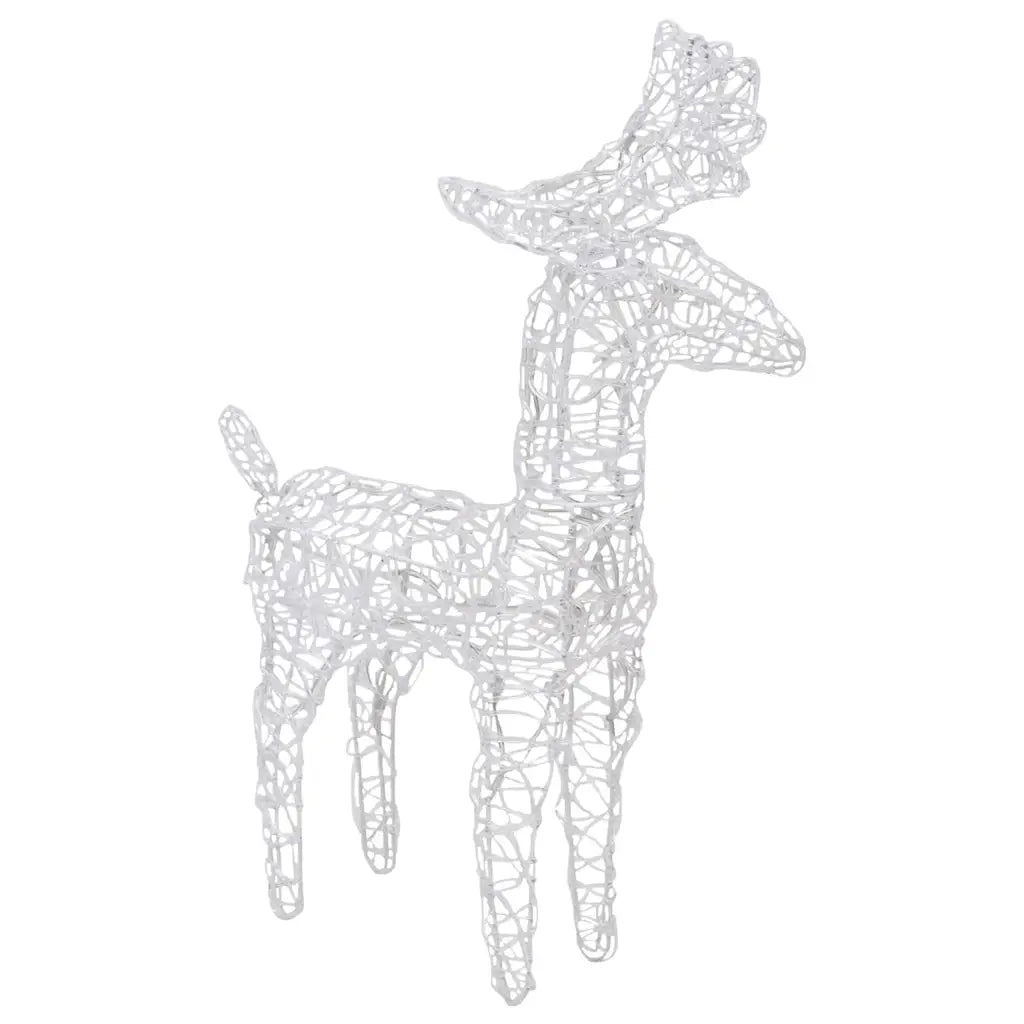 Decorazione Natalizia Renne e Slitta 160 LED 130 cm in Acrilico 328522