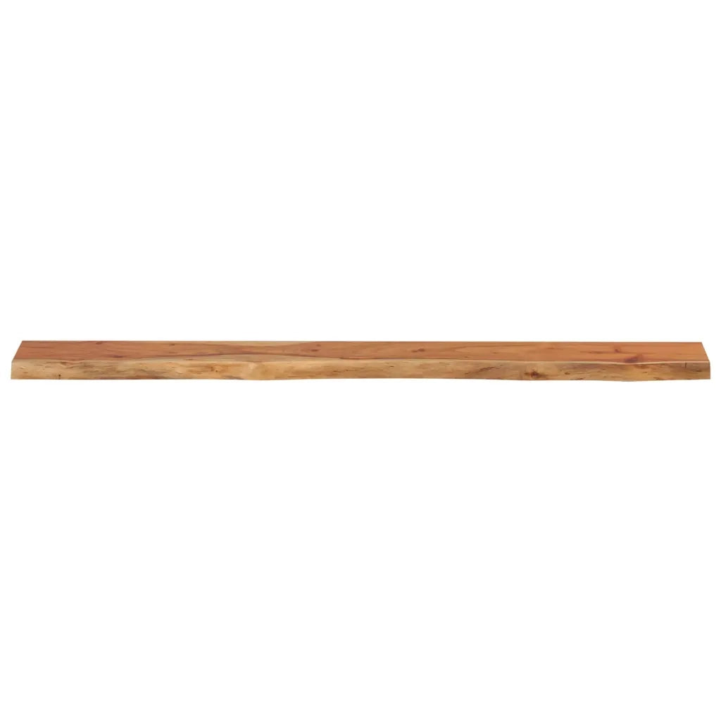 Mensola Muro 140x20x3,8cm Rettangolare Legno Acacia Bordi Vivi 370279