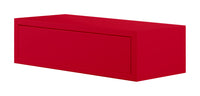 Mensola da Parete 1 Cassetto 45x13,4x20 cm in Fibra di Legno Lego Rosso