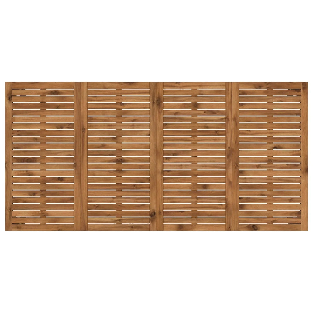 Tavolo da cena da giardino Naturale e Nero 180 x 88,5 x 75 cm 901325
