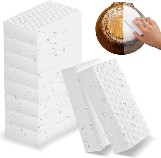 Set di 10 spugne magiche - Spugne in melamina - Spugne a schiuma - Asciugamani per superfici - Pannelli per vetrina - Spugne per superfici - Pannelli per pavimento - Pannelli per bagno - Spugne per superfici - Spugne per superfici