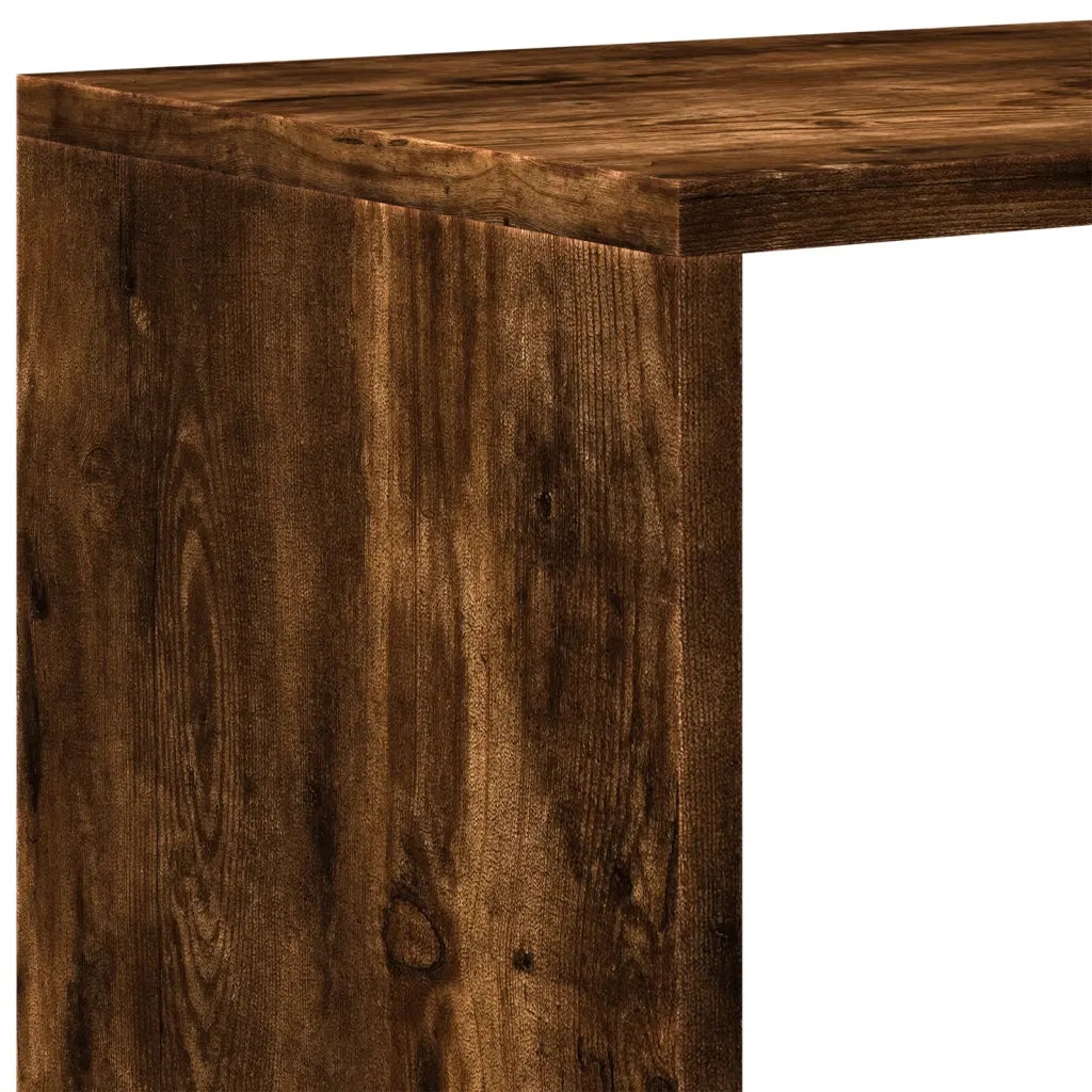 Libreria 4 Ripiani Rovere Fumo 131,5x29x131,5 cm in Truciolato 857971